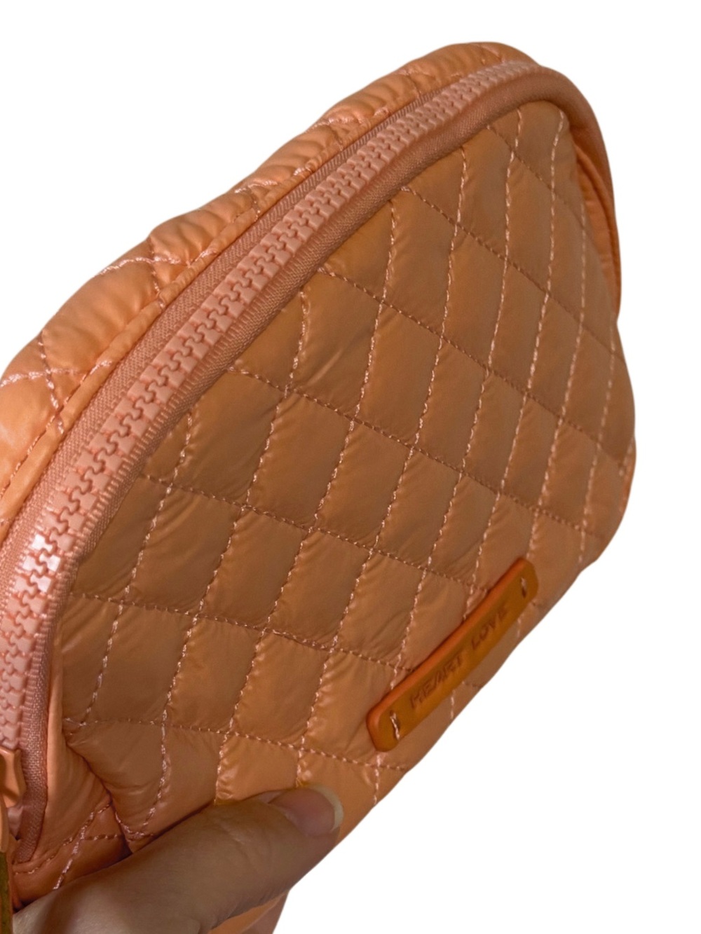 HeartLove by Charo Savvy Brand Warm Orange Quilted Belt Bag Crossbody HL2-005 - Picture 8 of 16